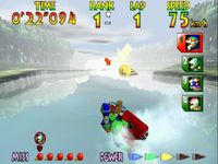 une photo d'Ã©cran de Wave Race 64 sur Nintendo 64